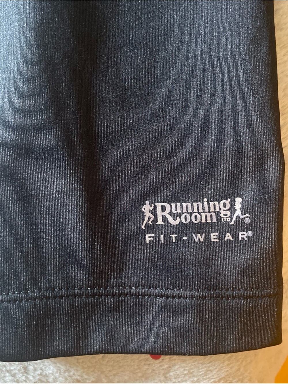 Running room compression pants running zip leg sz small black